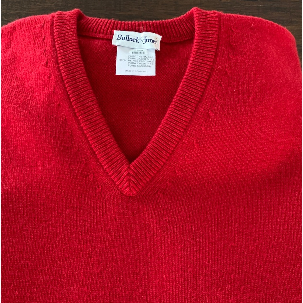 Cashmere Sweater- Red- Scotland